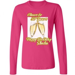 Ladies Relaxed Fit Basic Long Sleeve Tee