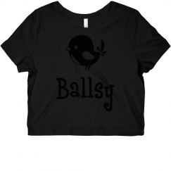 Ballsy Chick Cropped tee