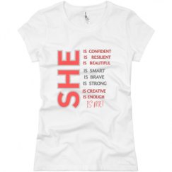 Ladies Slim Fit Basic Promo Jersey Tee