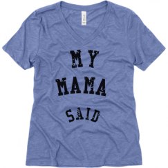 Ladies Relaxed Fit Super Soft Triblend V-Neck Tee