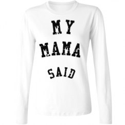 Ladies Relaxed Fit Basic Long Sleeve Tee