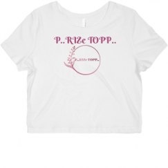Ladies Slim Fit Crop Top Tee