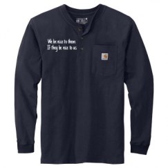 Unisex Carhartt Long Sleeve Henley Tee 