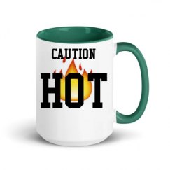 15oz Ceramic Mug with Color Inside