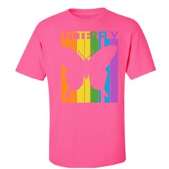 Unisex Ultra Cotton Safety Neon Crewneck Tee
