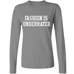 Ladies Relaxed Fit Basic Long Sleeve Tee