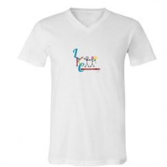 Unisex V-Neck Jersey Tee