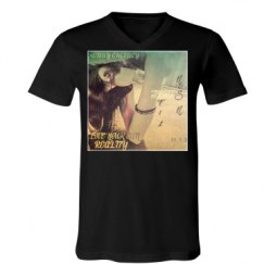 Unisex V-Neck Jersey Tee