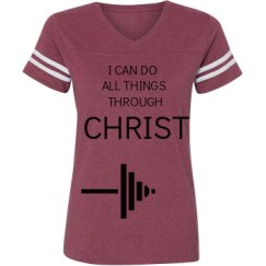 Ladies Relaxed Fit Vintage Sports Tee