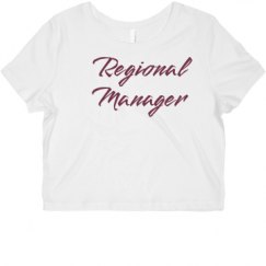 Ladies Slim Fit Crop Top Tee