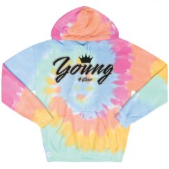 Unisex Tie-Dye Fleece Hoodie