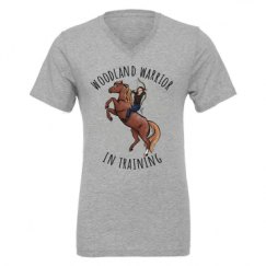 Unisex CVC Jersey V-Neck T-Shirt