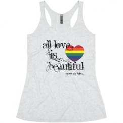 Ladies Slim Fit Super Soft Racerback Triblend Tank