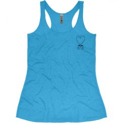 Ladies Slim Fit Super Soft Racerback Triblend Tank