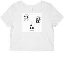 Ladies Slim Fit Crop Top Tee