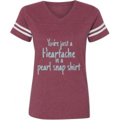 Ladies Relaxed Fit Vintage Sports Tee