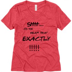 Ladies Relaxed Fit Super Soft Triblend V-Neck Tee