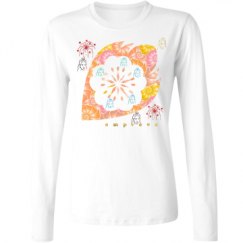 Ladies Relaxed Fit Basic Long Sleeve Tee