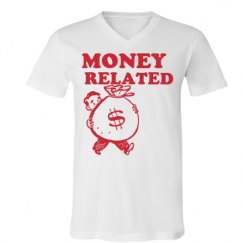 Unisex V-Neck Jersey Tee