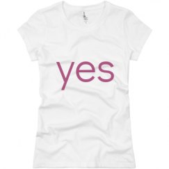 Ladies Slim Fit Basic Promo Jersey Tee