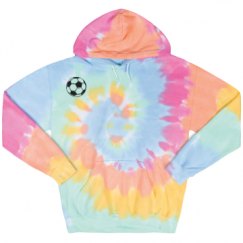 Unisex Tie-Dye Fleece Hoodie