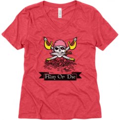 Ladies Relaxed Fit Super Soft Triblend V-Neck Tee