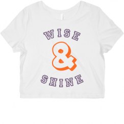 Ladies Slim Fit Crop Top Tee