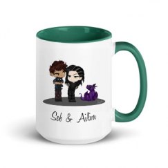 15oz Ceramic Mug with Color Inside