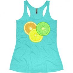 Ladies Slim Fit Super Soft Racerback Triblend Tank