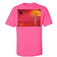 Unisex Ultra Cotton Safety Neon Crewneck Tee