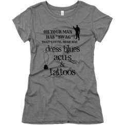 Ladies Slim Fit Super Soft Triblend Tee