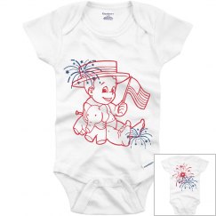 4th of July baby onesie