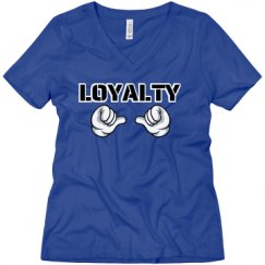 Ladies Relaxed Fit V-Neck Tee
