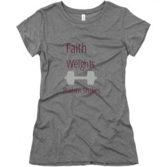 Ladies Slim Fit Super Soft Triblend Tee
