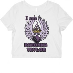 Ladies Slim Fit Crop Top Tee