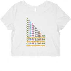 Ladies Slim Fit Crop Top Tee