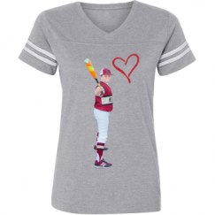 Ladies Relaxed Fit Vintage Sports Tee