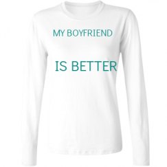 Ladies Relaxed Fit Basic Long Sleeve Tee