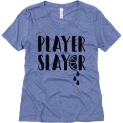 Ladies Relaxed Fit Super Soft Triblend V-Neck Tee