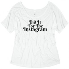 Ladies Flowy Slouchy Tee