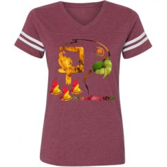 Ladies Relaxed Fit Vintage Sports Tee