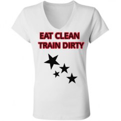 Ladies Slim Fit V-Neck Jersey Tee