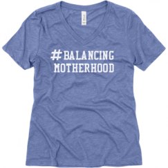 Ladies Relaxed Fit Super Soft Triblend V-Neck Tee