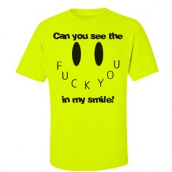 Unisex Ultra Cotton Safety Neon Crewneck Tee