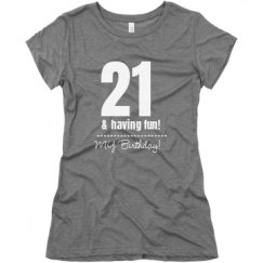 Ladies Slim Fit Super Soft Triblend Tee