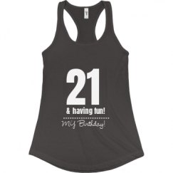 Ladies Slim Fit Racerback Tank Top