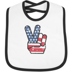 Infant Contrast Trim Bib