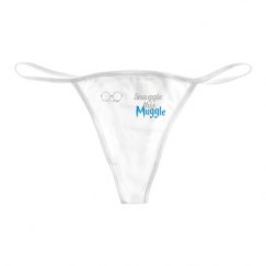 Basic White Thong Underwear