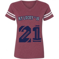 Ladies Relaxed Fit Vintage Sports Tee
