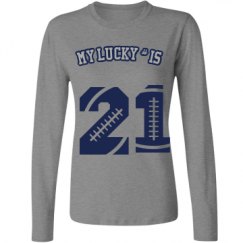 Ladies Relaxed Fit Basic Long Sleeve Tee